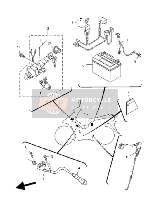 Yamaha T135FI CRYPTON X 2011 Elettrico 1 per un 2011 Yamaha T135FI CRYPTON X